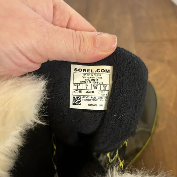 Sorel Cozy‎ CATE Boots Women’s Size 8 Peat Moss Winter Snow Shoes NL-2363-213 - Picture 6 of 7